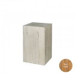 cube de présentation en  bois massif