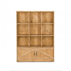 9-cube shelf unit 2 doors