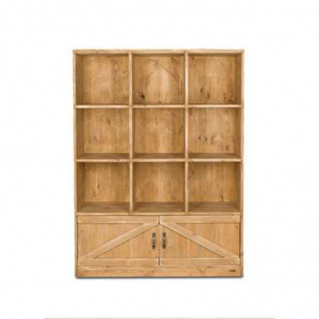 9-cube shelf unit 2 doors