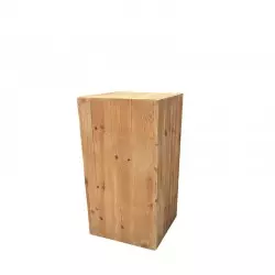 cube de présentation en bois massif