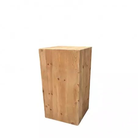 cube de présentation en bois massif