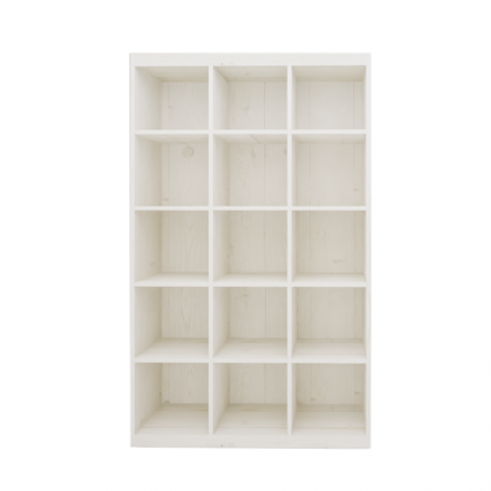 15-cube shelf unit, Blanc Camarillo w119