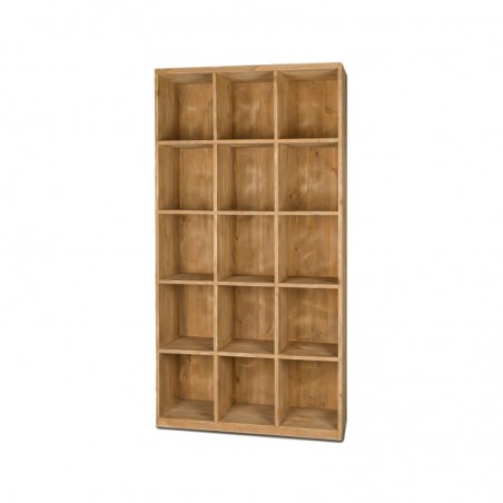 15-cube shelf unit, solid wood